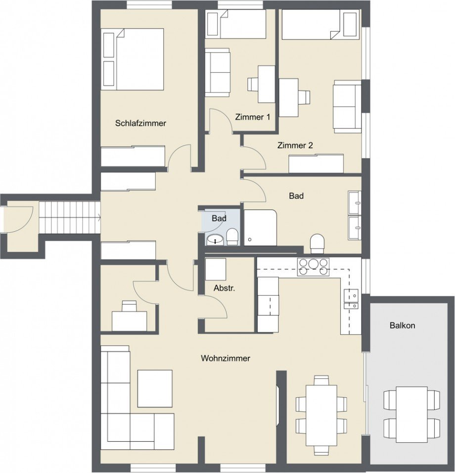 Grundriss Etagenwohnung K�ln / Niehl