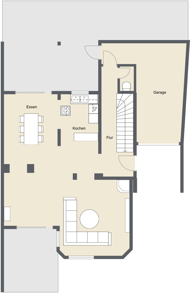 Grundriss EG Stadthaus K�ln