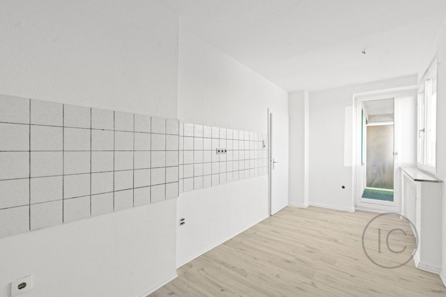 K�che 3-Zimmer-Wohnung renoviert Mehrfamilienhaus Krefeld / Cracau