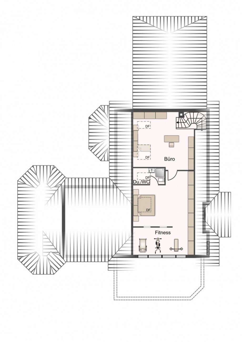 Dachgeschoss Einfamilienhaus Br�hl