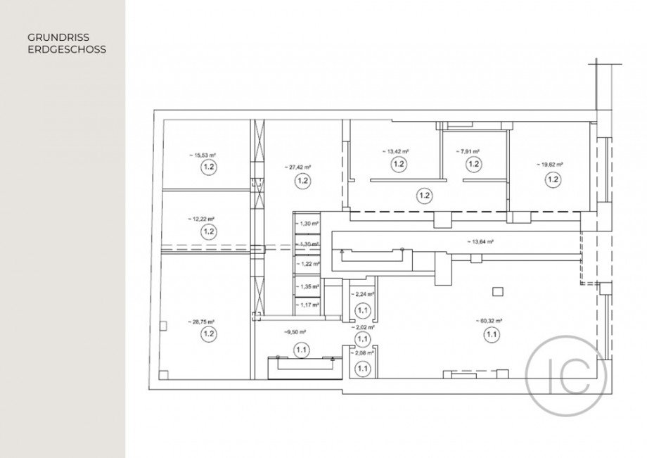 Grundriss EG Wohn- / Gesch�ftshaus K�ln