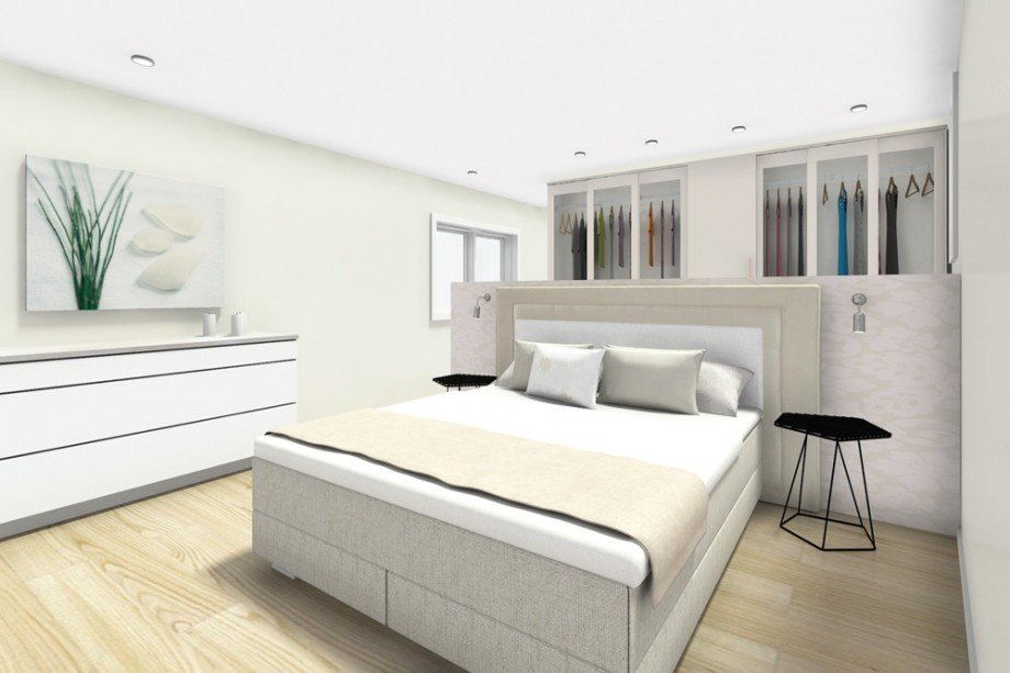 Schlafzimmer - Gestaltung Maisonettewohnung K�ln