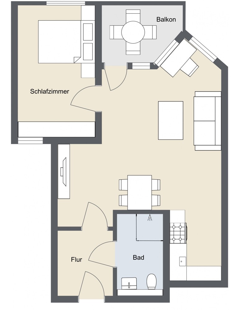 Grundriss Etagenwohnung K�ln Altstadt Nord