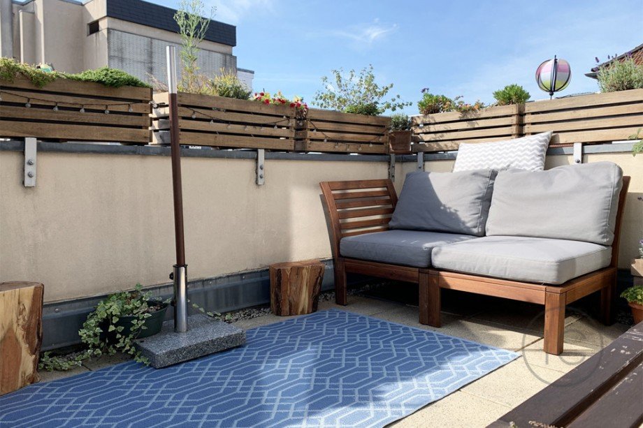 Balkon Wohnzimmer Maisonettewohnung K�ln
