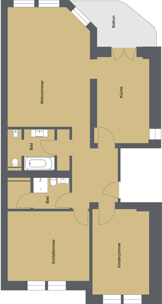 Grundriss Etagenwohnung K�ln / Lindenthal