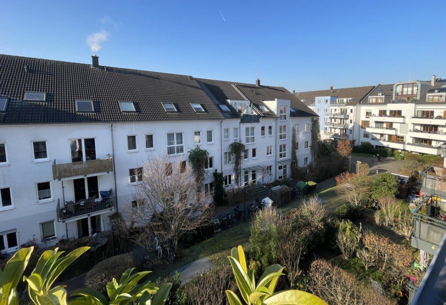 Ausblick Balkon Maisonettewohnung K�ln / Raderberg