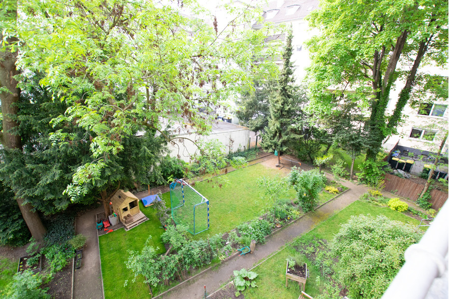 Garten von oben Etagenwohnung K�ln