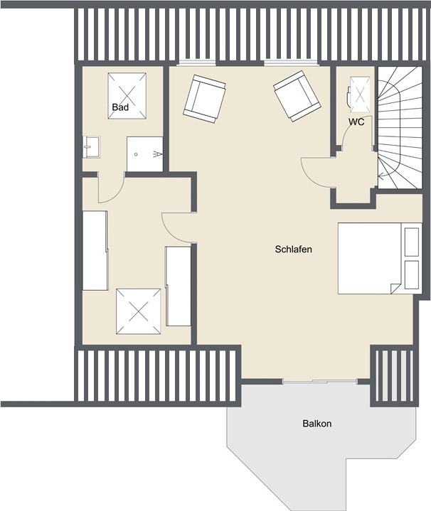Grundriss DG Stadthaus K�ln