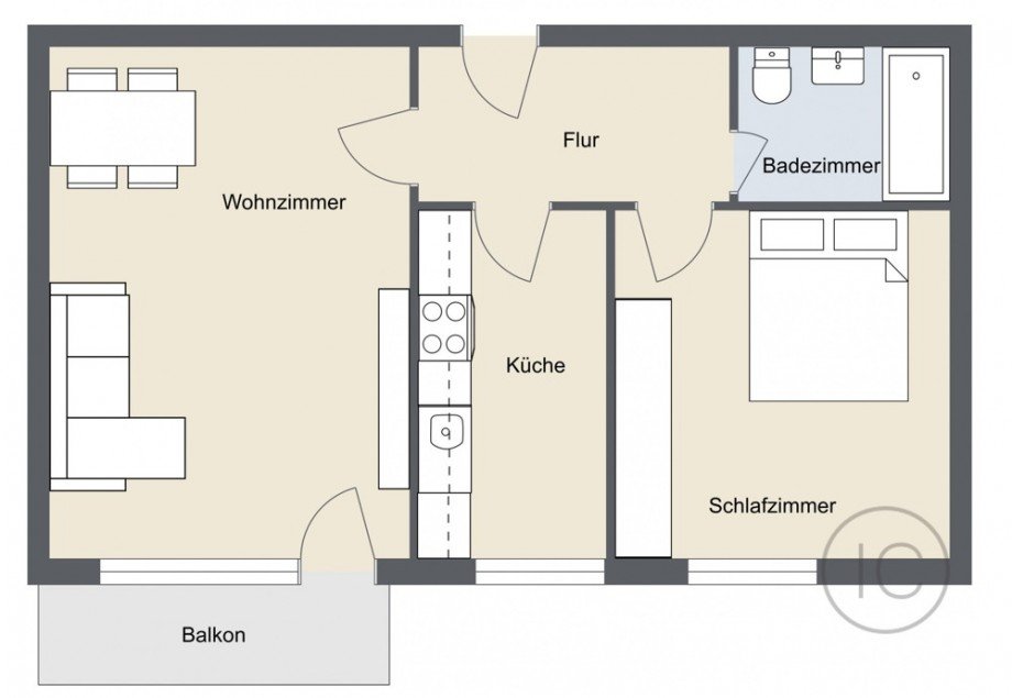 Grundriss Etagenwohnung Pulheim