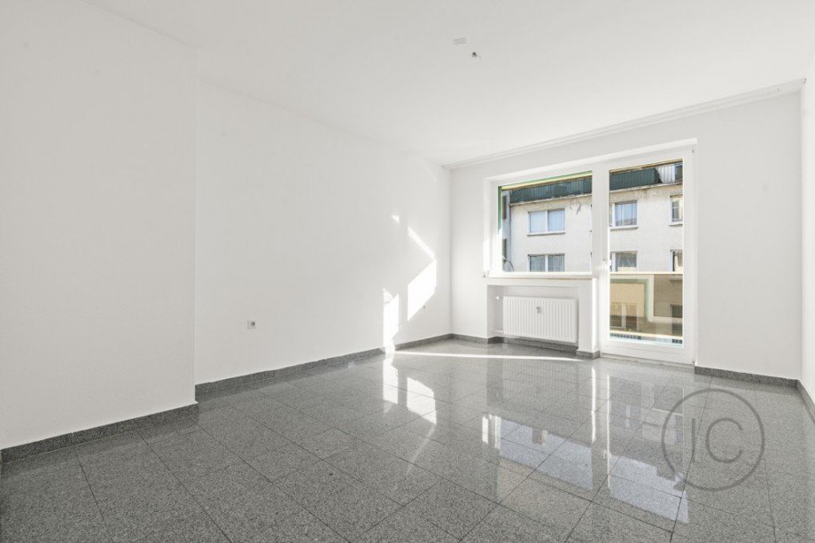 Wohnzimmer 3-Zimmer-Wohnung Mehrfamilienhaus Krefeld / Cracau