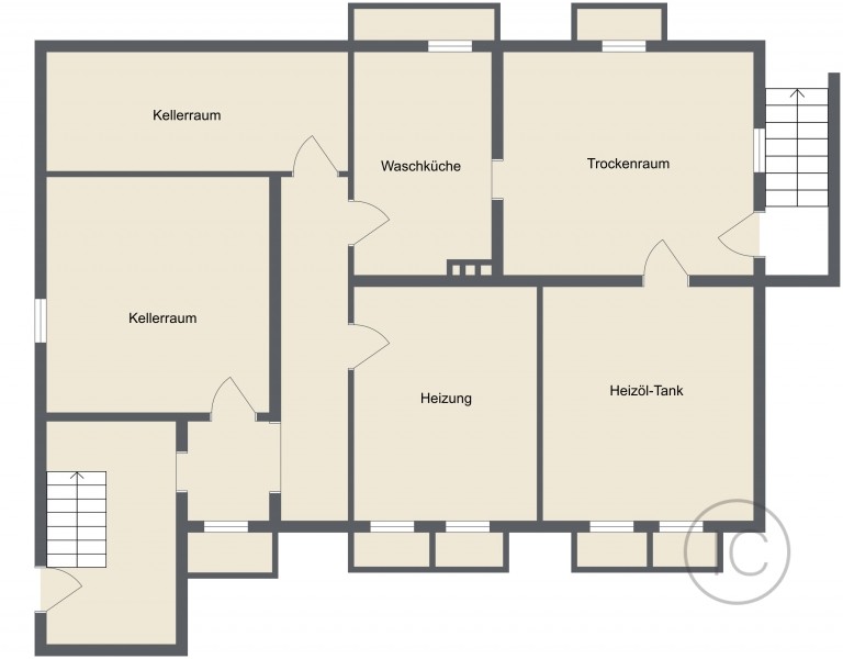 Kellergeschoss Zweifamilienhaus K�ln / Junkersdorf