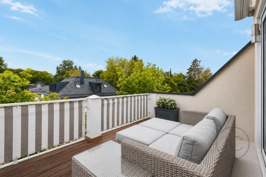 S�dwest Terrasse Dachgeschosswohnung M�nchen