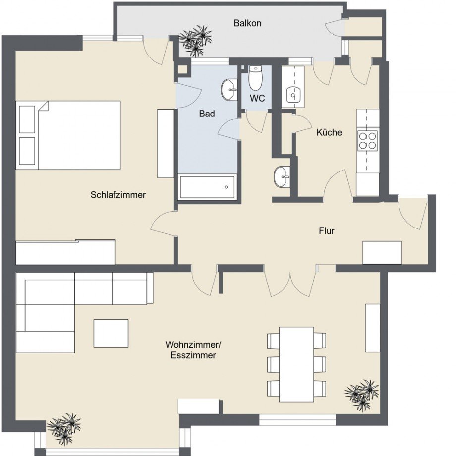 Grundriss Etagenwohnung K�ln