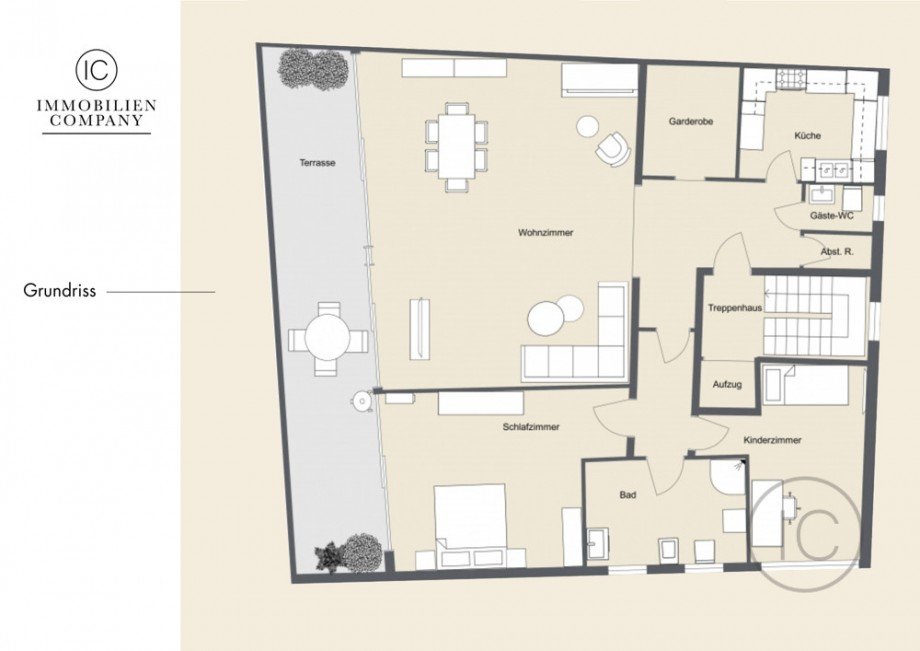 Grundriss Etagenwohnung K�ln / Lindenthal