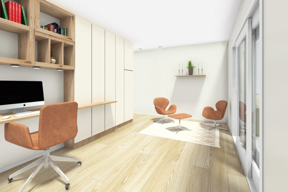 Arbeitszimmer - Gestaltung Maisonettewohnung K�ln