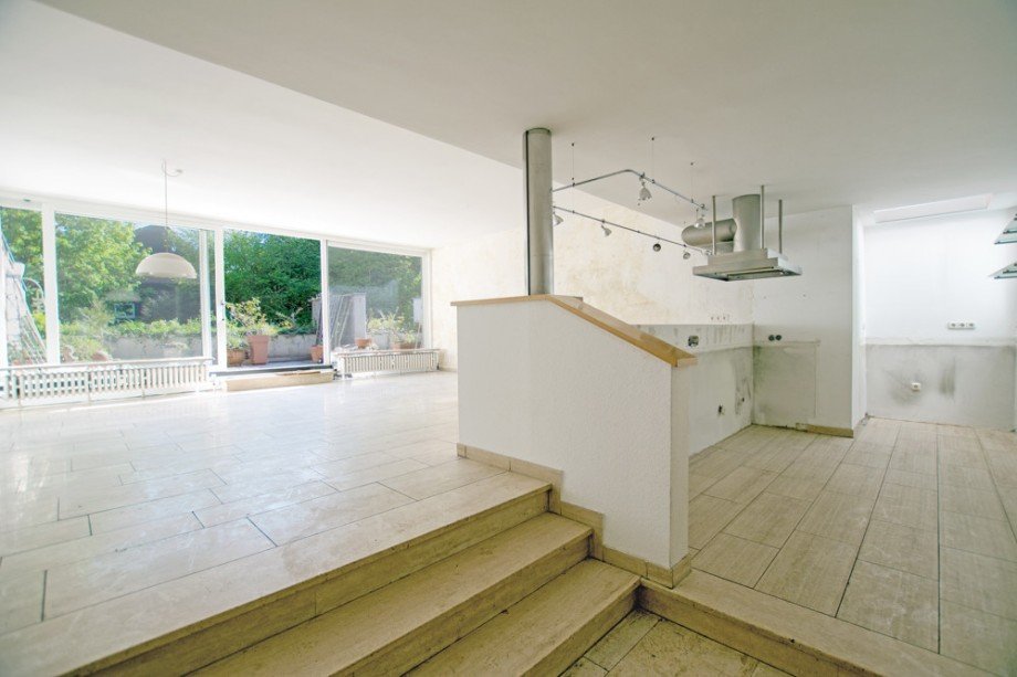 Wohnzimmer und K�che Etagenwohnung Bergisch Gladbach / Katterbach