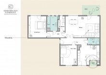 Grundriss Stilvoll wohnen in K�ln-Lindenthal - gro�z�gige Wohnung mit zwei Loggien und Garage