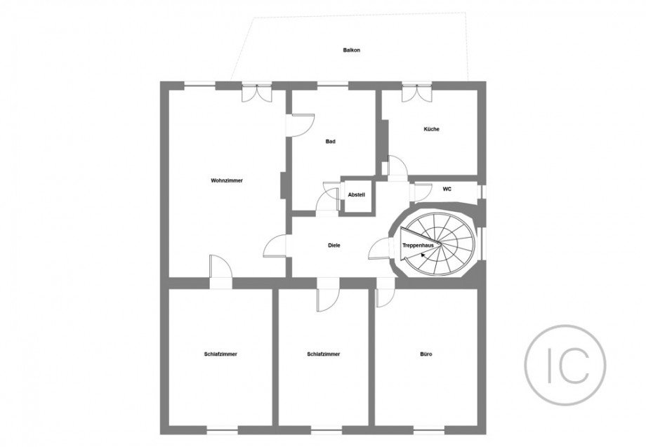 Wohnung 2 Grundriss Mehrfamilienhaus Frankfurt am Main