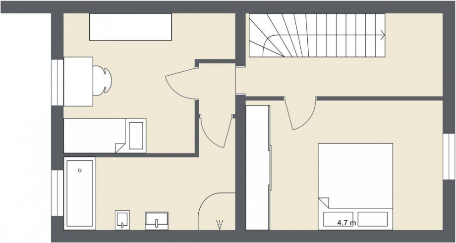 Obergeschoss Reihenhaus K�ln