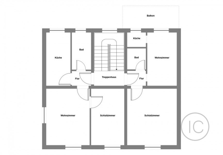 Grundriss Wohnung Mehrfamilienhaus Frankfurt am Main