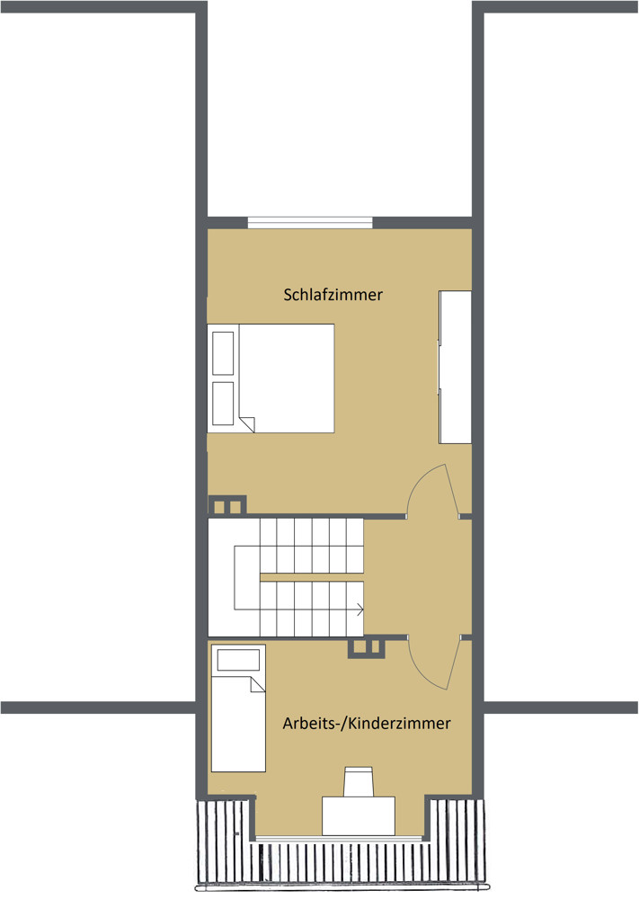 Dachgeschoss Reihenmittelhaus K�ln / Lindenthal