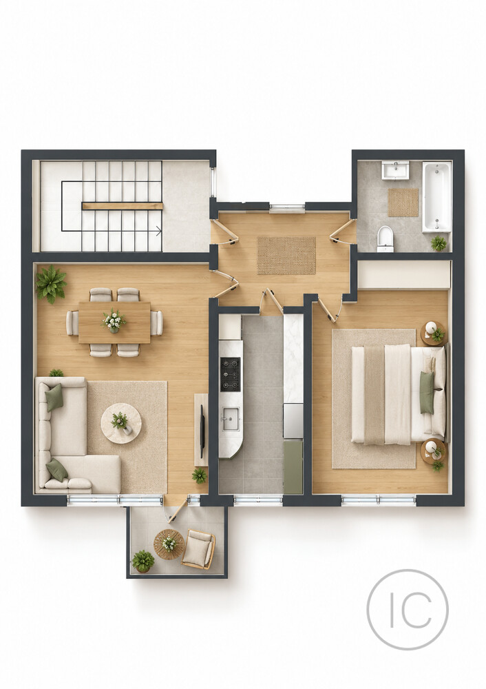 Grundriss Etagenwohnung K�ln / Longerich