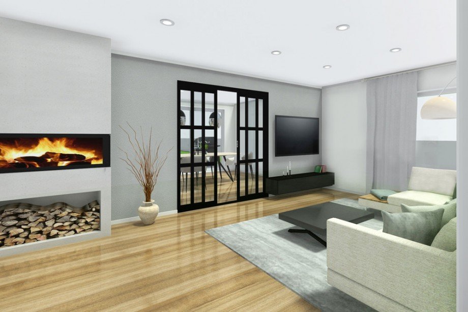 Wohnzimmer 2 EG Vorschlag Zweifamilienhaus K�ln / Junkersdorf