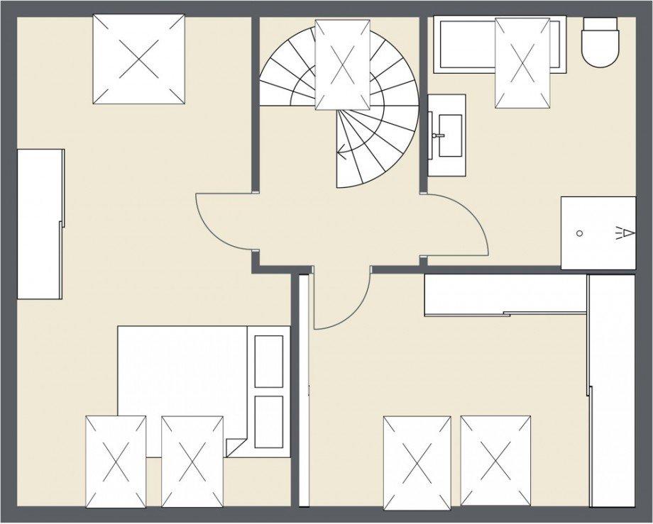 Grundriss DG Etagenwohnung K�ln