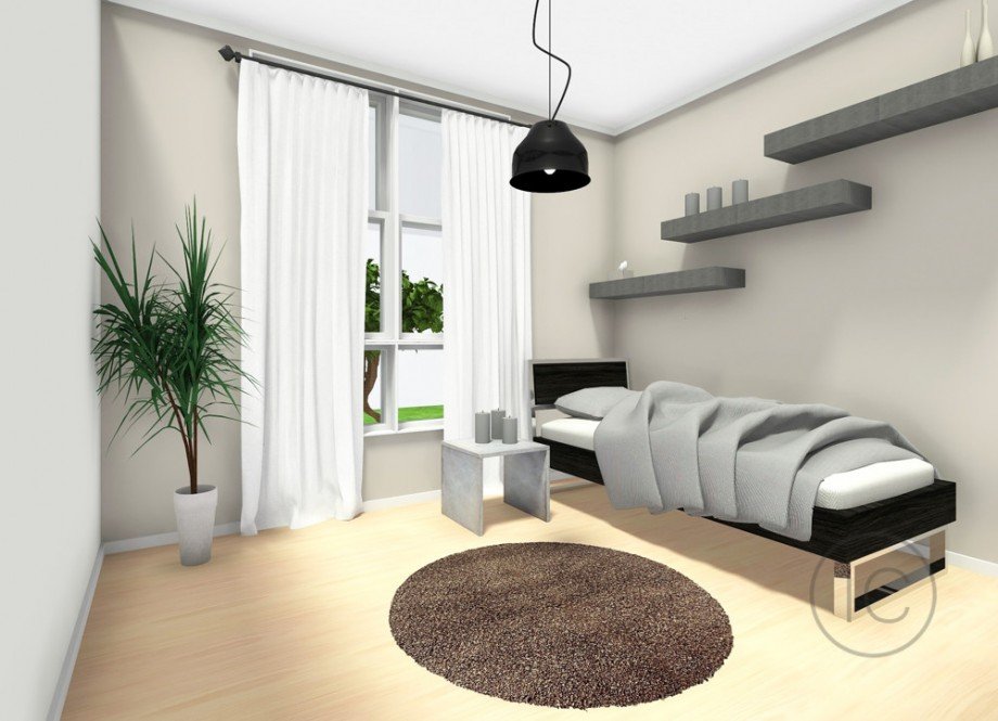 Einrichtungsbeispiel G�stezimmer Etagenwohnung K�ln