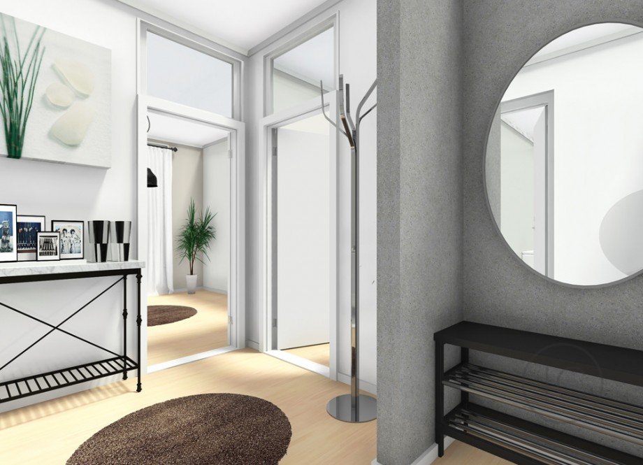 Einrichtungsbeispiel Flur Etagenwohnung K�ln