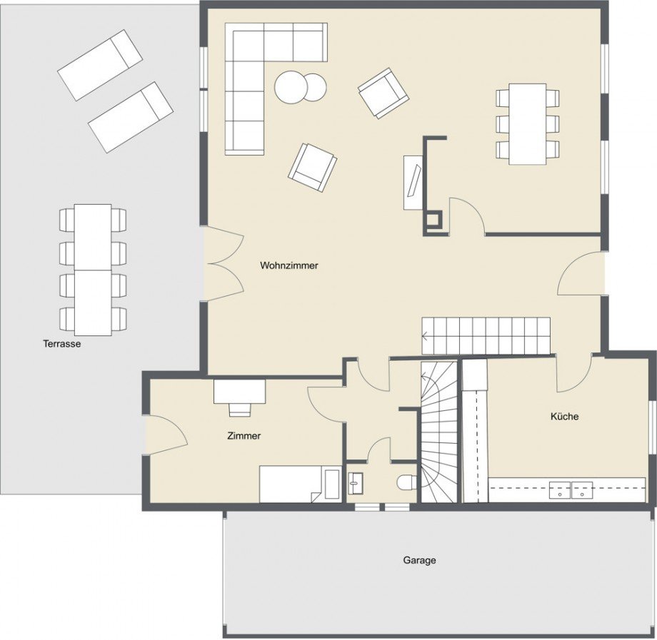 Erdgeschoss Einfamilienhaus K�ln / Lindenthal