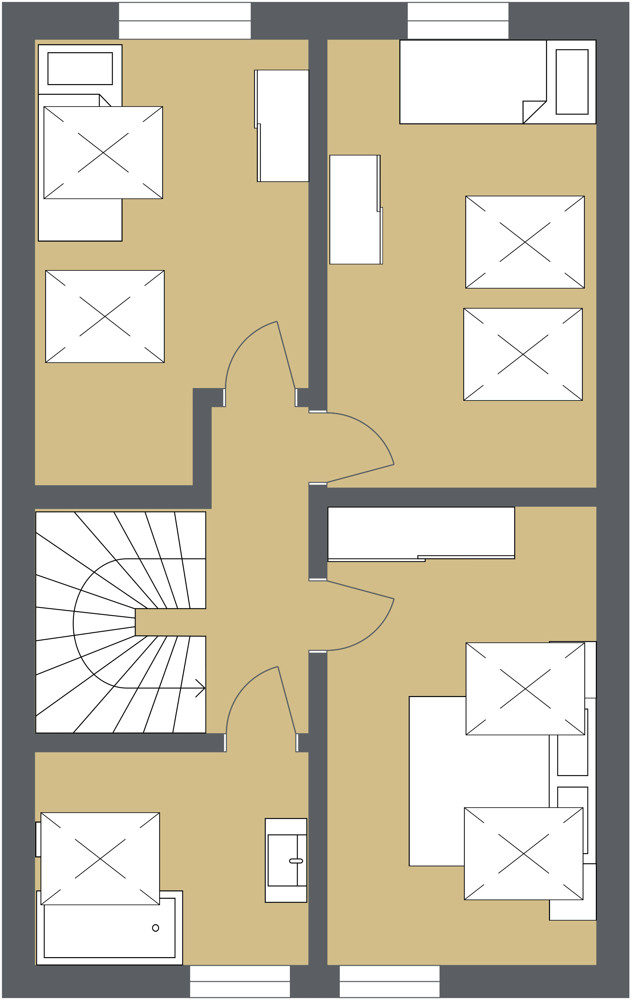 Projektiertes Dachgeschoss Grundst�ck K�ln / Poll