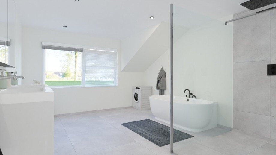 Visualisierung Bad Einfamilienhaus Bergisch-Gladbach