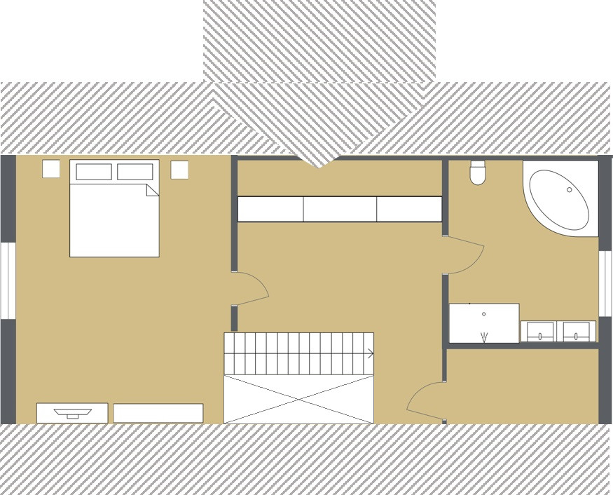 Grundriss Ebene 2 Maisonettewohnung Bergisch Gladbach-Katterbach