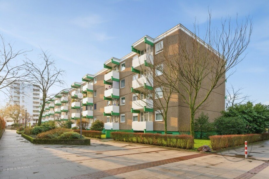 Au�enansicht hinten Etagenwohnung K�ln / Chorweiler