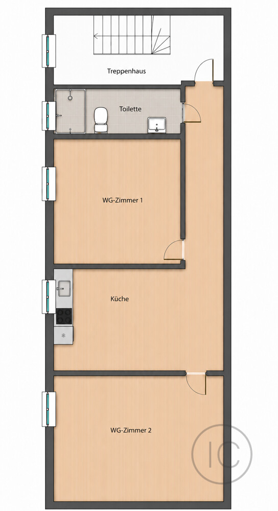 Grundriss Etagenwohnung Aachen