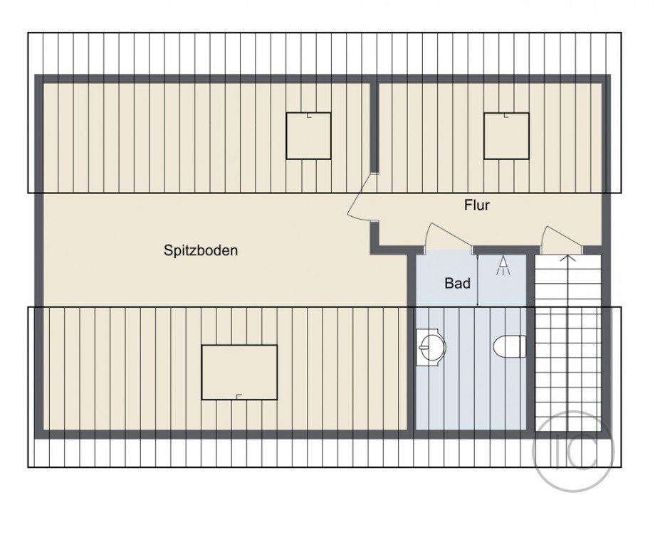 Spitzboden Etagenwohnung Bocklem�nd / Mengenich