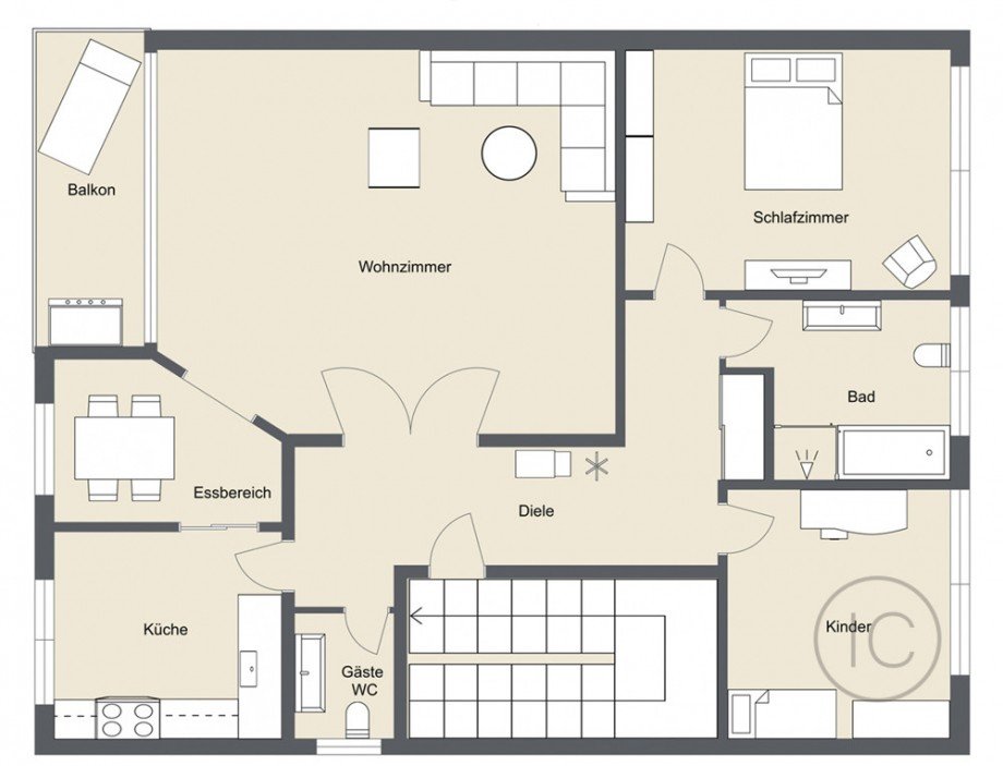 Istzustand Etagenwohnung H�rth / Stotzheim